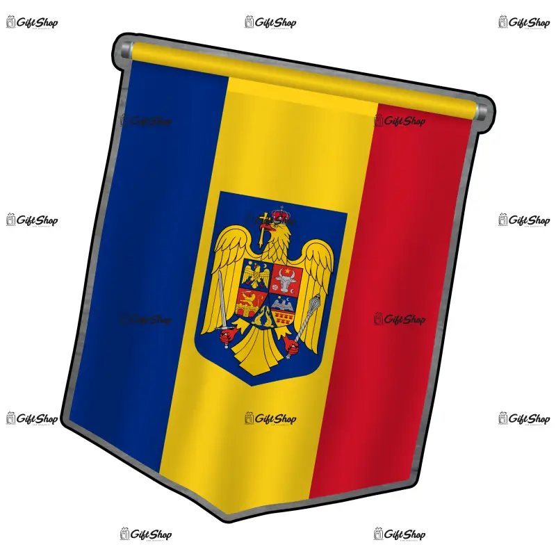 Fanion romania, magnet frigider mgs130